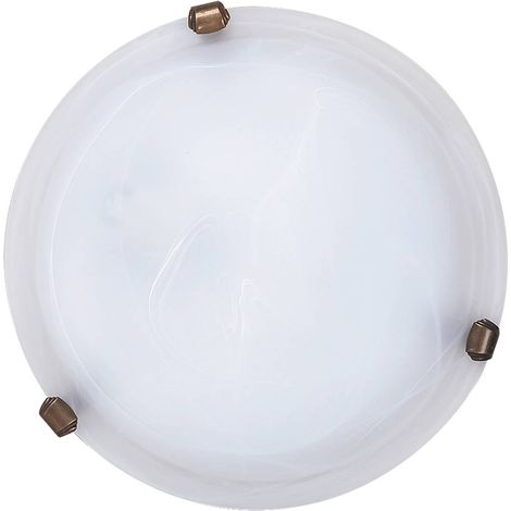 Plafonnier rond 30 cm en verre alabastre E27 Rabalux (1/3)
