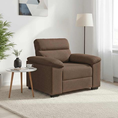 Sessel Braun 100x81x84 cm Stoff (1/5)