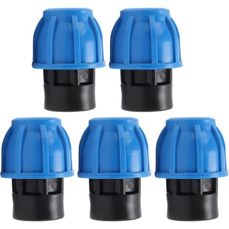 5 Armaturen para instalaciones sanitarias, kit de conexión rápida para tuberías de agua, rosca interior recta 25 × G1/2 (1/4)
