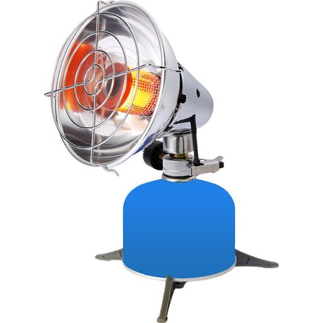 Chauffage d'extérieur portable au gaz – Puissance réglable – Housse de protection – Idéal pour camping et randonnée