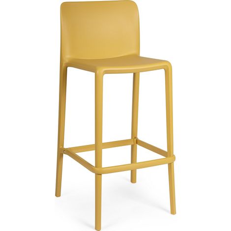 Sgabello Bar in Polipropilene, Giallo (1/5)