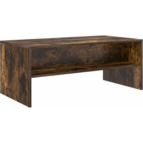 Tavolino da salotto Rovere fumé 100 x 50 x 40 cm vidaXL
