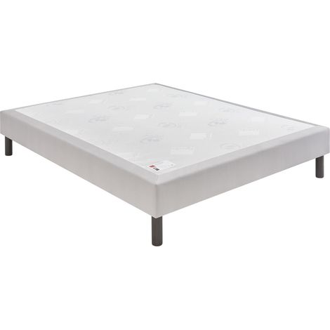 Sommier Nature confort médium 18 cm - Epeda gris souris 70x190 (1/4)