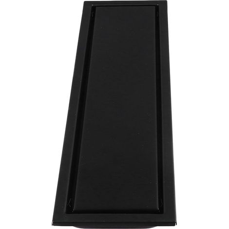 Bonde de douche rectangulaire, 40 cm de long, empêche les remontées d'odeurs, drainage rapide, acier inoxydable. (1/5)