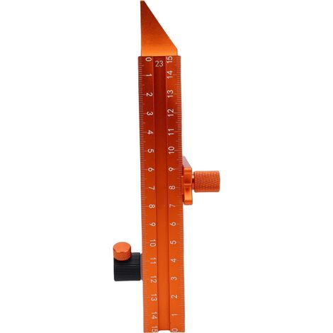 Règle de traçage magnétique à 4 faces avec base magnétique, outil de marquage multifonctionnel pour le travail du bois, la menuiserie et la fabrication de meubles. (1/5)