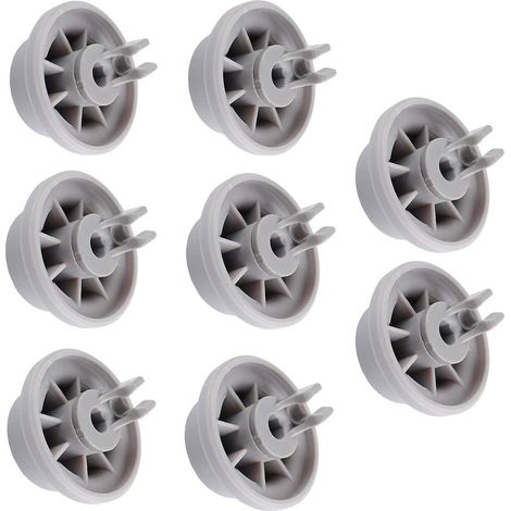 Roulettes pour panier inférieur de lave-vaisselle compatibles avec les lave-vaisselle Bosch, Siemens et Neff. Remplace les références AP2802428 et PS3439123 par Poweka (8 pièces). (1/4)