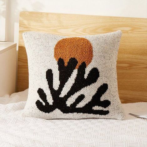 2 Pièces Housse de Coussin Ultra Rétro Corail en Microfibre Paysage Naturel de Coussin Confortable D'Oreiller Floue Décor (1/5)