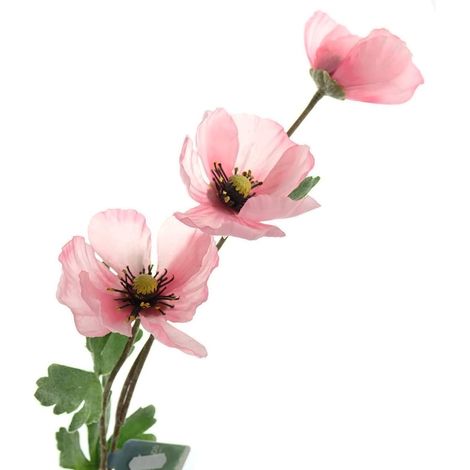 Kaemingk Mohnblütenstiel Rosa 70 cm - Kunstblumen