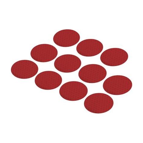 TOOLCRAFT 1564167 RTS40-RD 1564167-PUNTI ADESIVI RTS ROSSO, 11 PEZZI, (Ø) 40 MM
