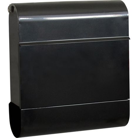 TrendLine Briefkasten Gong Zeitungsbox anthrazit 410x372x112mm Einzelbriefkasten