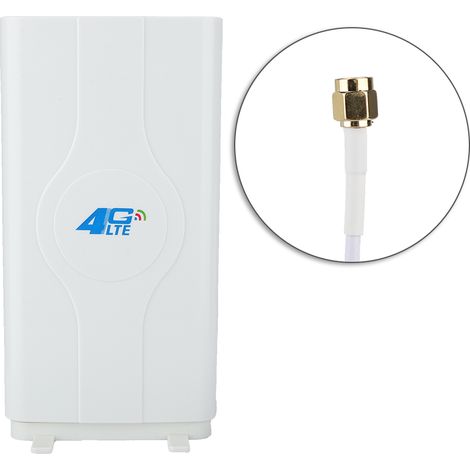Antenna a piastra ad alto guadagno SMA 4G LTE ultraveloce per interni, 88 dBi, da 800 MHz a 2600 MHz.