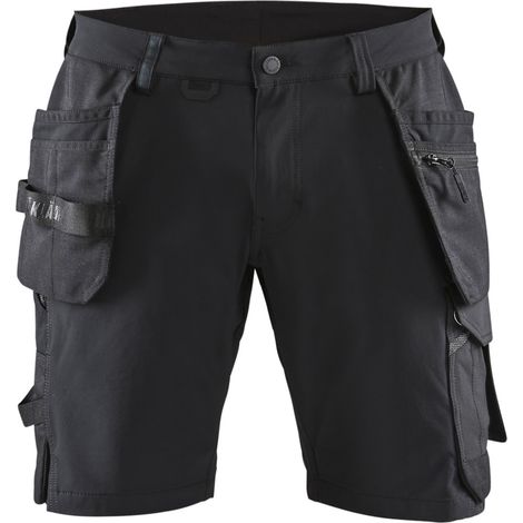 Short de travail artisan stretch 4D BLAKLADER 1520 - Noir / Gris foncé - 44