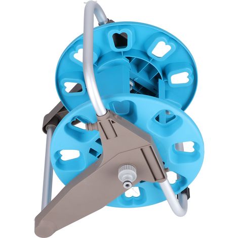 4-teiliges Gartenschlauchset, Schlauchwagen für die Autoreinigung, Schlauchaufbewahrungsgestell für 30 Meter Schlauch, Modell EG-2030, mittlere Größe, leicht zu verstauen. (1/5)