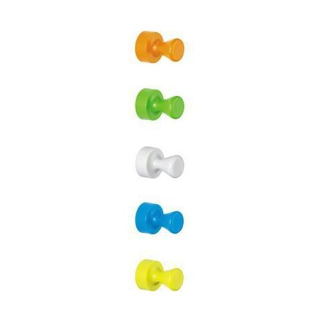 Maul Neodym Magnet (Ø x H) 12 mm x 16 mm Kegel Weiß, Gelb, Blau, Grün, Orange 10 St. 6168599 (1/4)