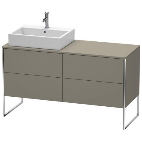 Sous-structure pour lavabo XSQUARE 778x1400x548mm, en verre flan gris sdm