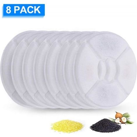 8PCS Recharge Filtres pour Fontaine à Chat Filtre à Eau-Ywey (1/3)