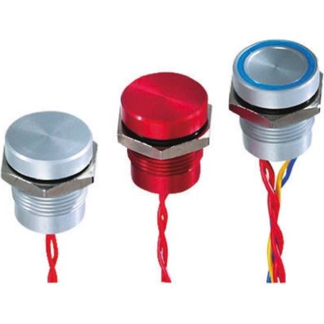 APEM PBAR1AF6000 Interruttore piezoelettrico 24 V DC/AC 0.2 A 1x Off / (On) IP69K Momentaneo 1 pz. (1/2)