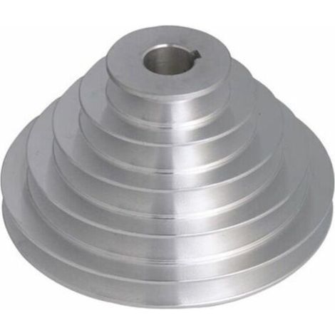 Poulie en aluminium à 5 plis – Diamètre intérieur 19 mm – Diamètres extérieurs 54-150 mm – Pour courroies trapézoïdales type A (1/4)