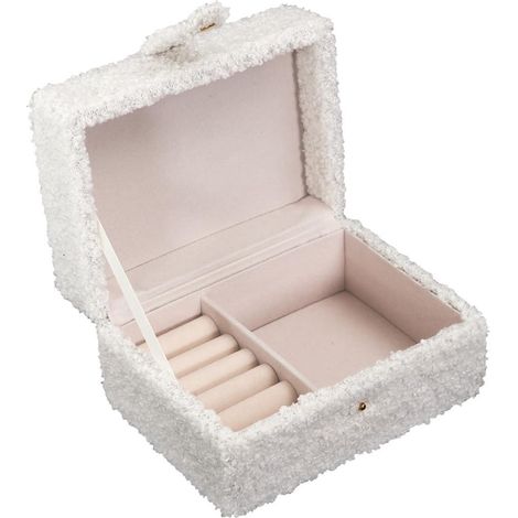 Boîte à bijoux blanc avec finitions bouclettes (1/5)
