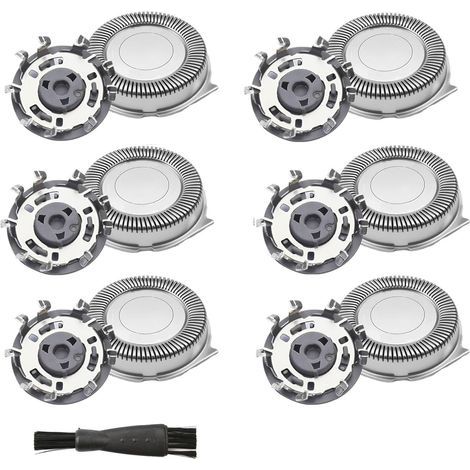 6 Pcs Têtes de Rasoir Compatibles avec Philip Série 3000 2000 1000 (1/5)