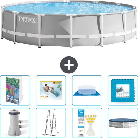 Prism Frame Pool Rund - 427x107 cm - 9-teilig S651