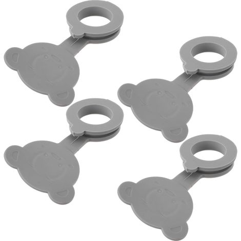 Bouchon de vidange de baignoire en silicone 4 pièces idéal (1/5)