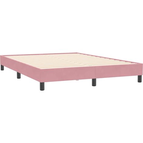 Maison Exclusive - Giroletto senza Materasso Rosa 160x210 cm Velluto