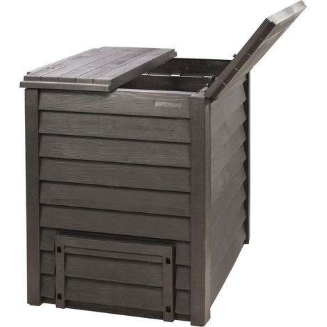 Garantia – Composteur Thermo Wood 400 litres – Fabriqué en plastique recyclé – Dimensions 900 x 720 x 720 mm – Système d'aération optimisé