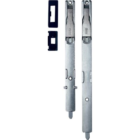 Fapim – Verrou OF pour semi-fixe – Longueur 218/260 mm – Pour profils à gorge européenne 13,6 x 16,8 mm – Corps en zamak zingué