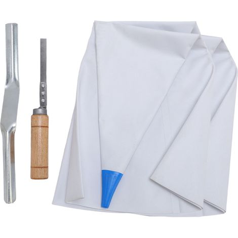 Lot de 3 sacs a mortier maconnerie PVC acier inox avec jointoyeur brique et lisse a joint reutilisables faciles a nettoyer pour joint carrelage pierre (1/5)