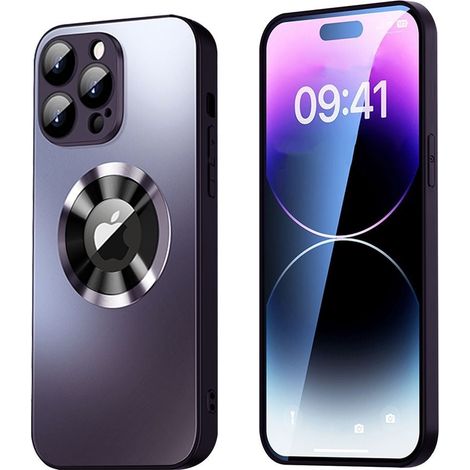 Cover magnetica SiGN per iPhone 14 Pro con protezione lente e vista logo - Nera