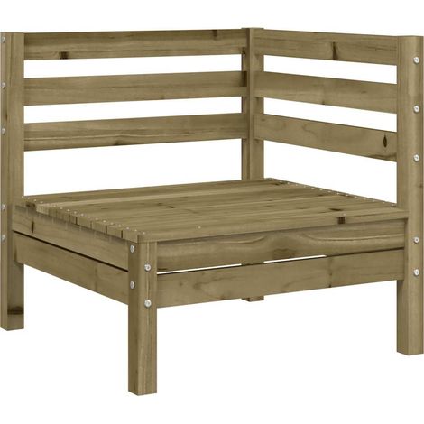 Garten-Ecksofa Kiefernholz Imprägniert vidaXL