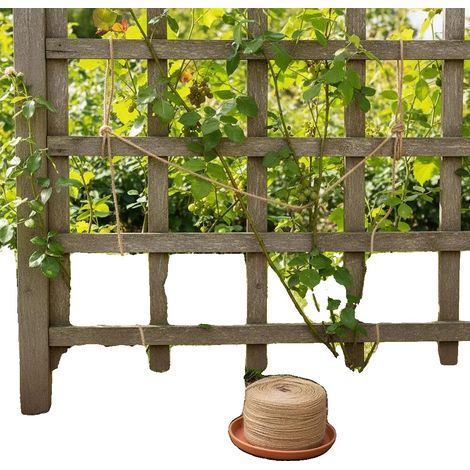 Cuerda de yute, 100 m de longitud, material ecológico, verde militar. (1/2)