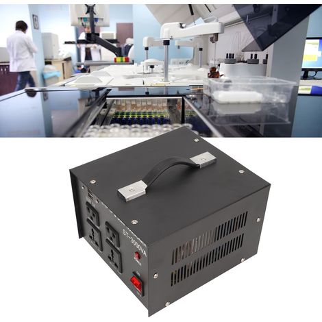 ST-3000VA Aufwärtstransformator, 110 V auf 220 V / 220 V auf 110 V, Standard-Eurostecker, 110 V–120 V / 220 V–240 V (1/5)