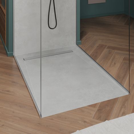 Onbath's bac à douche à carreler siphon plat 120x80 cm recoupable (1/5)
