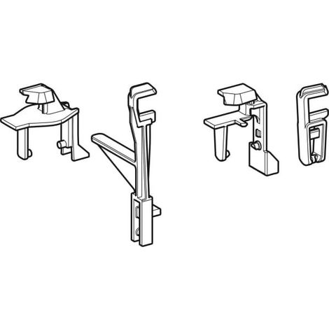 Geberit Umbauset Spülventil für Servoheber hydraulisch, für Sigma und Omega UP-Spülkasten 12 cm, 242825001 (1/3)