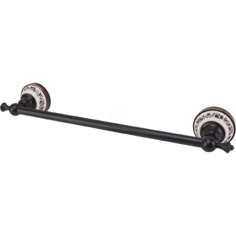 Porte-serviettes mural en cuivre noir antique, 40,5 cm, style européen. (1/5)