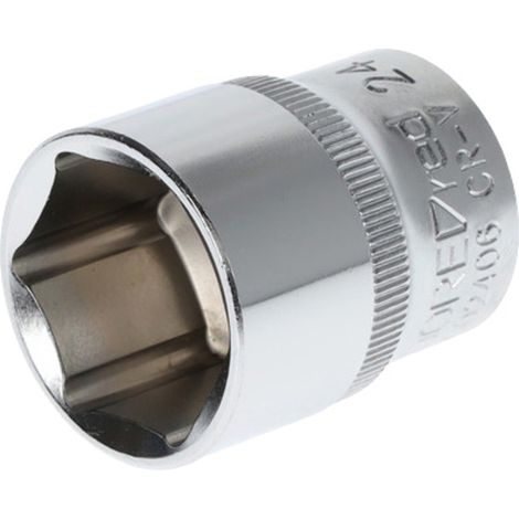 Gedore red Steckschlüsseleinsatz, Nuss, 1/2'' 12,5 mm Antrieb, 6-kant, 24 mm Weite, Werkzeug, R610002406, Stahl (1/5)