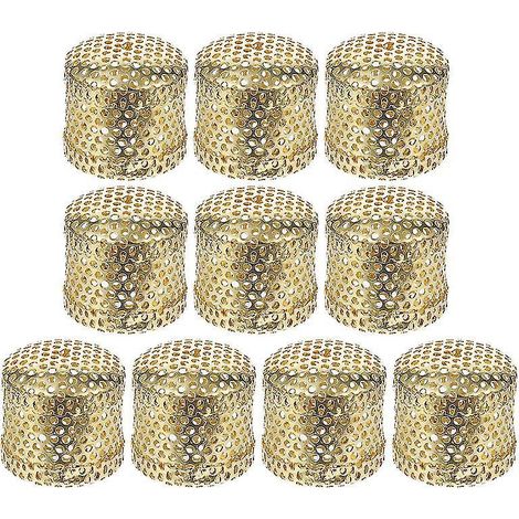10 boîtes de moxibustion en cuivre