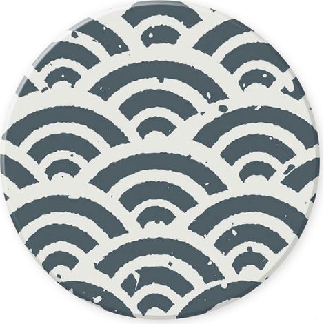 Dessous de verre en terre de diatomées avec dos en liège, antidérapant, isolant thermique, absorbant, 10,3 × 10,3 × 0,8 cm (1/5)