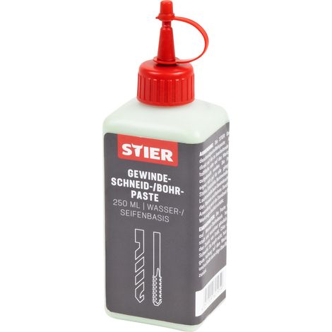 STIER Gewindeschneidpaste Bohrpaste 250 ml Wasser-/ Seifenbasis, Bohröl, Schneidöl
