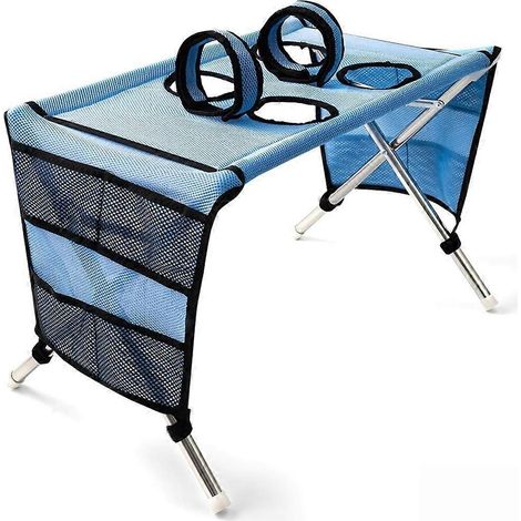Lit de toilettage amovible en acier inoxydable pour animaux de compagnie, anti-griffures et morsures, hamac pour petit chien, table de bain pour chiot, bleu (1/5)