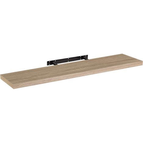 Étagère murale en MDF 120 cm – Charge maximale 10 kg – Dimensions 120 x 23.5 x 3.8 cm – Pour espaces de rangement modernes – Wadiga (1/5)