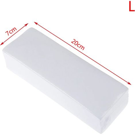 Lot de 100 bandes de cire dépilatoires non tissées de haute qualité pour femmes et hommes, pour le corps, les jambes et les bras. 2 tailles disponibles.-AquaForge