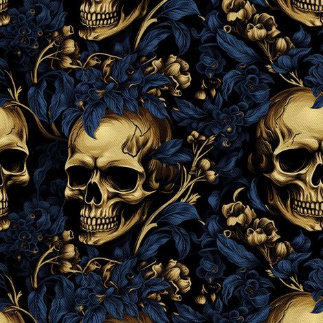 Tela Oxford decorativa para exteriores - Motivo de calavera I DX4778 (1/5)