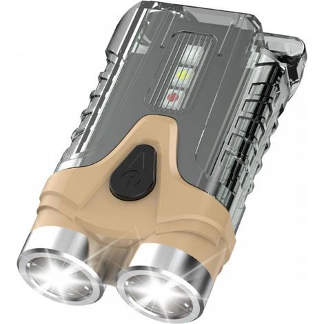 Lampe Torche LED Ultra Puissante Rechargeable 800LM, Mini Lampe de Poche Porte-clés avec Aimant, 7 Modes IPX5 Étanche, pour Camping Randonnée Outdoor (1/4)