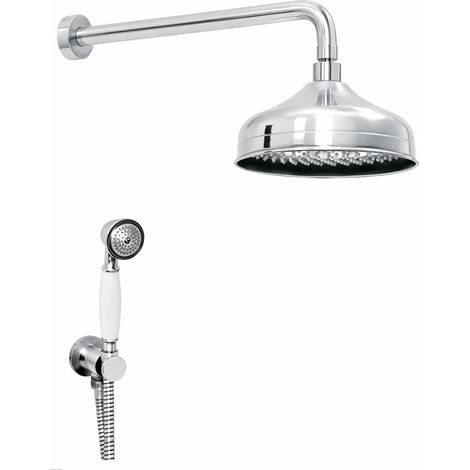 Set completo braccio doccia soffione retrò e doccia con presa acqua Sphera SHOP0000117  Cromo (1/3)