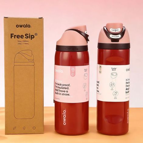 Owala 32-oz-Wasserflasche, exklusiv bei Urban Outfitters, mit FreeSip-Anschlusssystem (1/5)