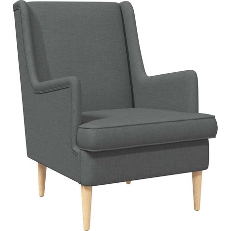 vidaXL Armchair Dark Grey Fabric
