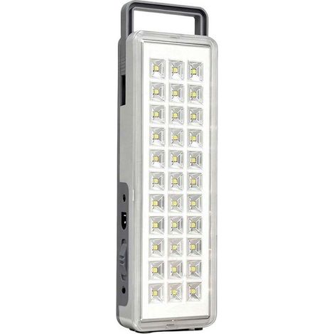 Lampe d'urgence - AVIZAR - Lampe 30 LED 1800mAh - 1.8W - Rechargeable - Autonomie 5h